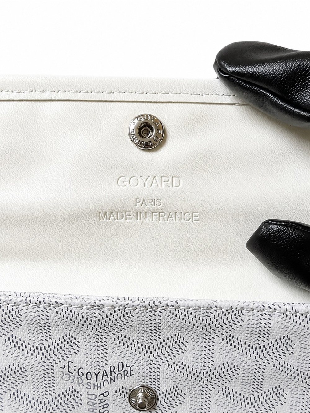 Goyard - Saint-Pierre Card Wallet/Pouch in white - Picture 5 of 9